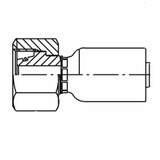 Female Metric S - Swivel - Straight (24 Cone with O-Ring) - 56 Series Fittings